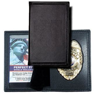 PERFECT FIT DRESS LEATHER BADGE AND ID CASE