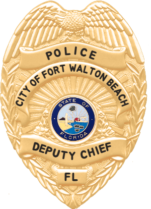 FORT WALTON BEACH POLICE DEPARTMENT DEPUTY CHIEF BADGE