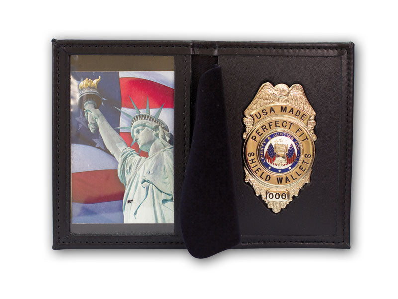 PERFECT FIT DRESS LEATHER BADGE AND ID CASE