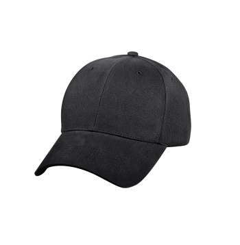 Rothco Supreme Black Solid Color Low Profile Cap