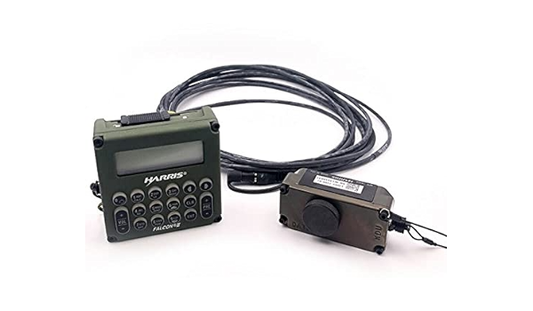 Harris Falcon II Military Radio Keypad Display Unit 10511-1300-03, Cable, and Adapter