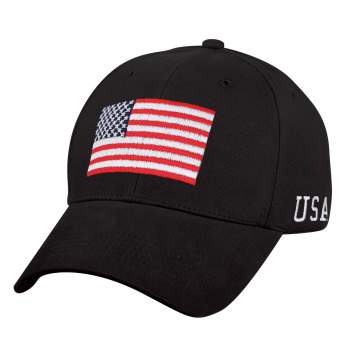ROTHCO BLACK U.S. FLAG W/ U.S.A. HAT