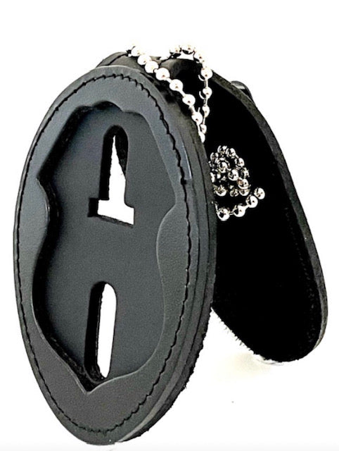 PERFECT FIT 716-PC CO-15Recessed Belt Clip Badge Holder with Pocket and Neck Chain
