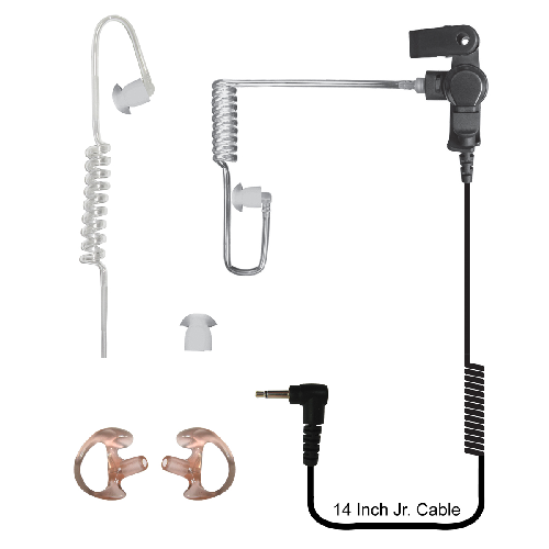 Silent Jr 2.5MM Listen Only Earpiece With Free Replacement Pack