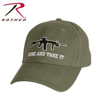 ROTHCO OLIVE DRAB COME AND TAKE IT DELUXE LOW PROFICE CAP