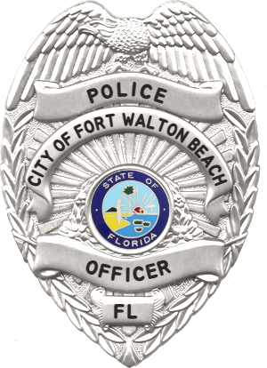 FORT WALTON BEACH POLICE DEPARTMENT OFFICER BADGE
